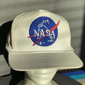Vintage NASA SnapBack rope hat by progressive specialties